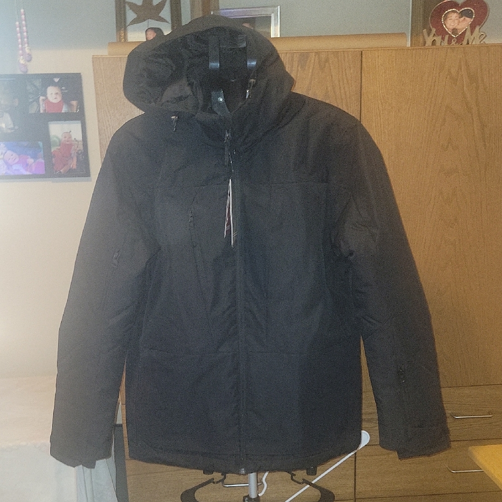 Women's Black Ski & Snow Jacket with Hood